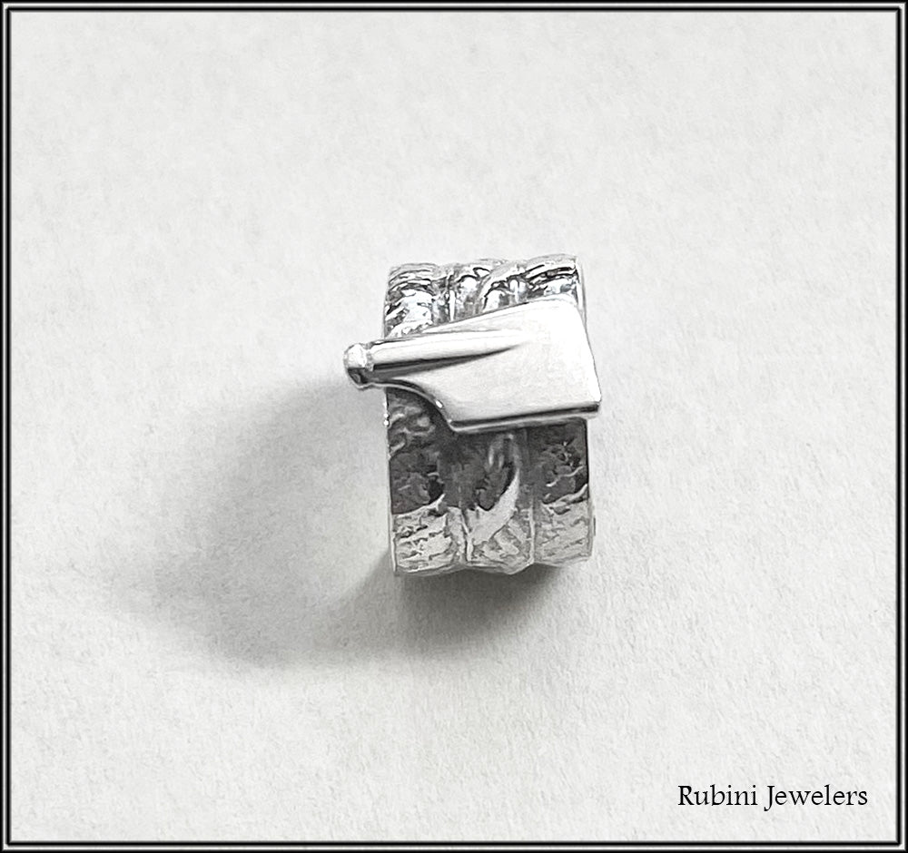 Rowing Textured Ear Cuff- Sterling Silver – Rubini Inc.