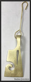 Rowing Blade Ornament with Cut Out Swirl Design Made by Rubini Jewelers.