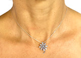 Flower of Eight Rowing Tulip Blades Pendant Sterling Silver, by Rubini Jewelers