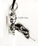 Garnet Eyed 3D Dragon with Dragon Paddle Pendant by Rubini Jewelers
