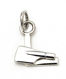 Block Letter "L" with Hatchet Blade Rowing Charm by Rubini Jewelers