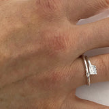 Ring: X-small oar wrap engraved "COX"
