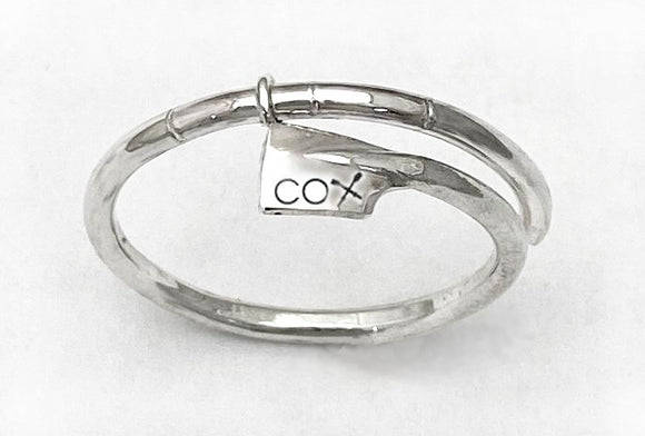 Ring: X-small oar wrap engraved 