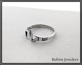 Sterling Silver Small Claddagh Rowing Ring by Rubini Jewelers
