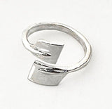 Bypass Small Oars Adjustable Rowing Ring by Rubini Jewelers