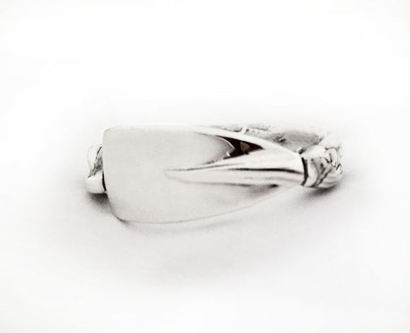 Twist Wire Band Tulip Blade Rowing Ring One Of Kind Ring by Rubini Jewelers
