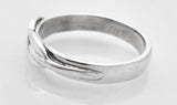 Sterling Silver Two Rowing Tulip Blades Band with COX Engraved on it Ring by Rubini Jewelers