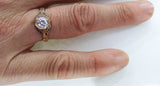 Antique Reproduction Gold Diamond Ring