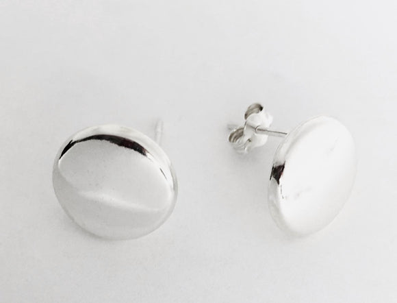 Silver Circle Earrings at Rubini Jewelers Silver Earrings Page