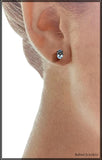 14kt White Gold Aquamarine Post Earrings at Rubini Jewelers