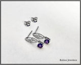 14Kt Gold Open Marquise Shape Post Dangle Earrings at Rubini Jewelers