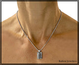 Rustic Eight Oared Rowing Shell Necklace by Rubini Jewelers