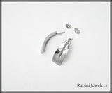 Rowing Curved Tulip Post Earrings by Rubini Jewelers