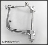 Sterling Silver Rowing Oarlock Belt Buckle by Rubini Jewelers