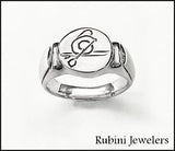 SUP, Canoe, Dragon Boat, Kayak Hand Engraved Paddle Board Round Signet Ring by Rubini