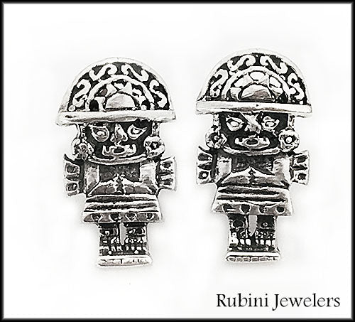 Silver Tumi Post Earrings – Rubini Inc.