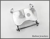 Silver Plated Rowing Seat Buckle by Rubini Jewelerers