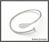 Small SUP, Canoe, Dragon Boat Paddle Wrap Bracelet by Rubini Jewelers