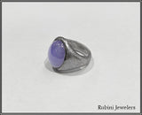 Sterling Silver Lavender Jade Ring by Rubini Jewelers