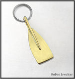 XXL Rowing Tulip Blade Polished Keyring Keychain by Rubini Jewelers