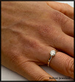 14Kt Gold .70ct Natural Diamond Solitaire Engagement Ring at Rubini Jewelers