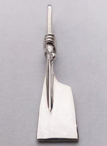 Large Oar with Twist Pendant Sterling Silver, by Rubini Jewelers
