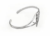3D Side View Single Scull in Thin Split Cuff Rowing Bracelet by Rubini Jewelers