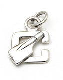 Block Letter "C" with Hatchet Blade Rowing Charm by Rubini Jewelers