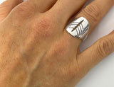 Carved Quad or Eight Rowing Boat Ring