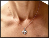 Claddagh Necklace with a Rowing Hatchet by Rubini Jewelers