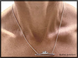 Double Rowing Boat with Cable Chain Necklace by Rubini Jewelers