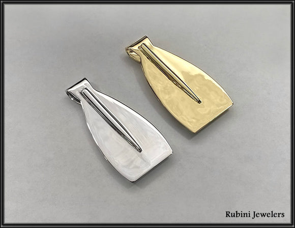 Extra Large Rowing Blade Money Clip by Rubini Jewelers