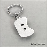 Extra Large Rowing Seat Keyring in Sterling Silver by Rubini Jewelers