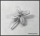 Four Leaf Clover of Rowing Blades Tie Tack or Lapel Pin by Rubini Jewelers