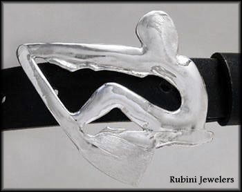 Freeform Rower with Hatchet Oar Belt Buckle – Rubini Inc.