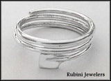 Greek Goddess Adjustable Oar Wrap Rowing Ring by Rubini Jewelers