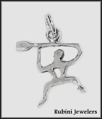 Happy Paddlers, Rowers, Dragon Boaters or UPBers Pendant or Charm by Rubini Jewelers