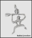 Happy Paddlers, Rowers, Dragon Boaters or UPBers Pendant or Charm by Rubini Jewelers