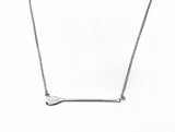 Horizontal SUP Paddle on Fine Cable Chain Necklace by Rubini Jewelers