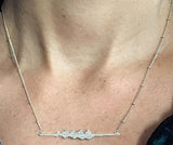 Four Oar Rowing Boat with Coxswain Buoy Chain Necklace by Rubini Jewelers