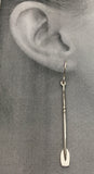 Full Small Tulip Oar French Wire Earrings Made by Rubini Jewelers.