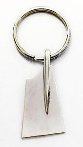 Large Rowing Blade Key Ring Sterling Silver by Rubini Jewelers
