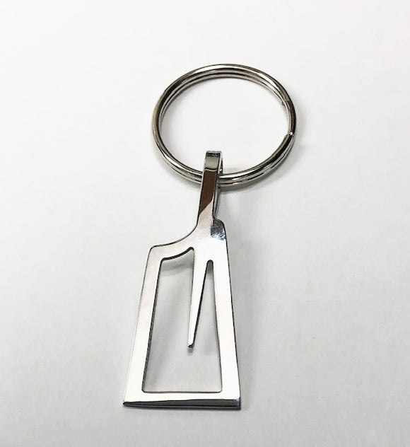 Stainless Steel Outline Rowing Blade Key Ring – Rubini