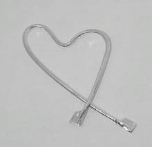 Pendant: lg. free-form heart with 2 mini rowing blades by Rubini Jewelers