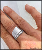 Large Hatchet Oar Wrap Ring by Rubini Jewelers