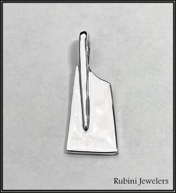 Large Hatchet Rowing Blade Pendant by Rubini Jewelers