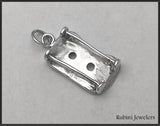Large Rowing Seat Pendant or Charm in Sterling Silver by Rubini Jewelers