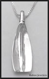 Large Tulip Rowing Blade Pendant by Rubini Jewelers