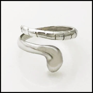 Medium Field Hockey Wrap Ring Sterling Silver by Rubini Jewelers, lovefieldhockeyjewelry