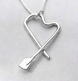 Medium Free-Form Heart with Mini Blade Pendant, by Rubini Jewelers